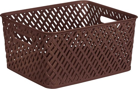 Корзина Альтернатива Плетенка М3503 (коричневый)
