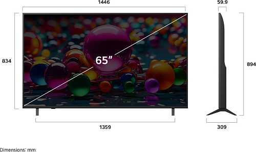 Телевизор LG UHD AI UA75 65UA75009LA