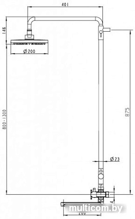 Душевая система Kaiser Cuatro 58182