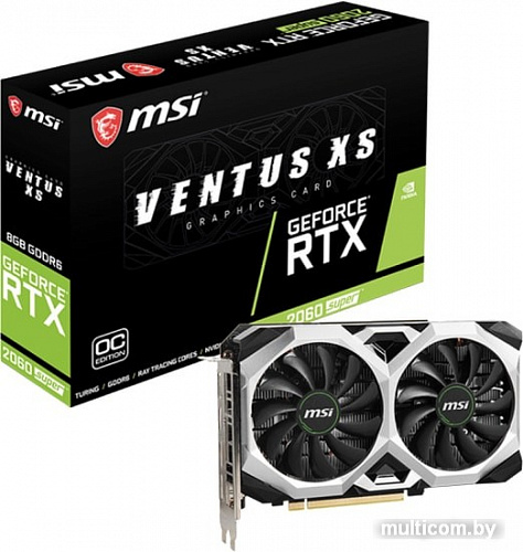 Видеокарта MSI GeForce RTX 2060 Super Ventus XS C OC 8GB GDDR6