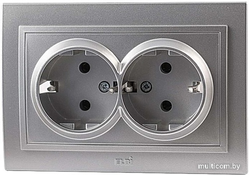 Розетка Elbi Zena 500-011020-907 (серебристый)
