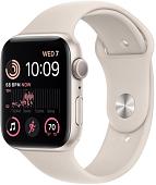 Умные часы Apple Watch SE 2 44 мм (алюминиевый корпус, звездный свет/звездный свет, спортивный силиконовый ремешок M/L)