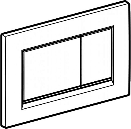 Панель смыва Geberit Sigma 30 New 115.883.JT.1 (белый матовый/хром глянцевый)