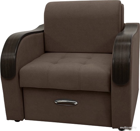Кресло Сириус Лидер-1 ППУ 105x110 (Eva 26 велюр коричневый)