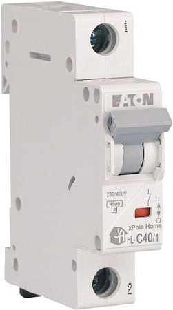 Выключатель автоматический Eaton HL-C401 1P 40A C 4.5кA 1M 194735