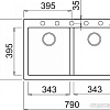 Кухонная мойка Elleci Quadra 350 Nero G54