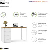 Стол Crafto Кихот Лофт 05 120x60x75 (белый/черный)