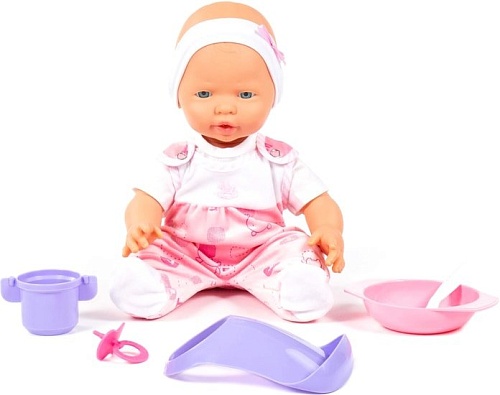 Пупс Полесье Веселый с соской и набором для кормления 86754