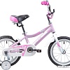 Детский велосипед Novatrack Novara 14 (розовый/белый, 2019)