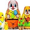 Развивающая игра Брестская Матрешка Пасхальные зайцы (набор 5 шт)