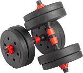 Набор гантелей с грифом для штанги VictoryFit VF-DC150 2x7.5 кг