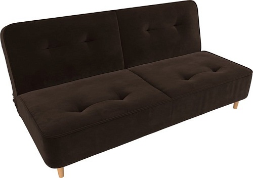 Диван Mebelico Портленд 108747 (БНП, микровельвет, коричневый)
