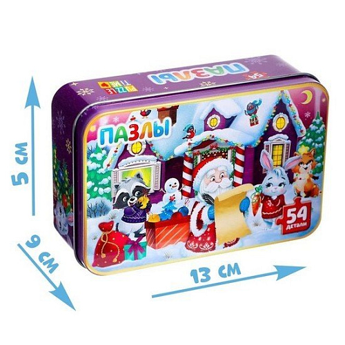 Пазл Puzzle Time Домик Дедушки Мороза 4868655 (54 эл)