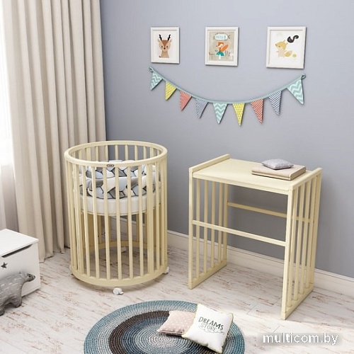 Кроватка-трансформер Dreams Стандарт 1012 (слоновая кость)