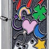 Зажигалка Zippo Street Chrome All Luck 48682