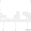 Крючок для одежды El Casa Кошки 240164 (белый)