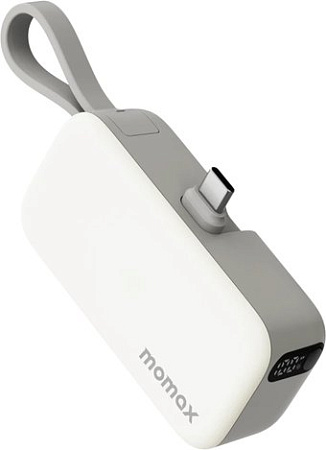 Внешний аккумулятор Momax 1-Power Mini 3-in-1 USB-C IP130 5000mAh (белый)