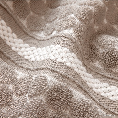 Полотенце Verossa Dots tactille 70x140 (кофе/белый)