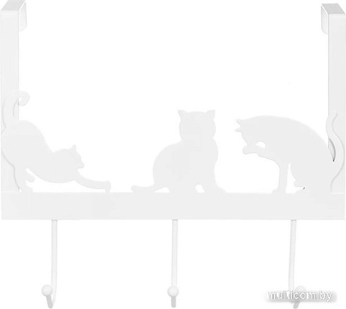 Крючок для одежды El Casa Кошки 240164 (белый)