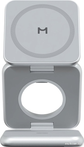 Беспроводное зарядное Magssory Fold Pro 3 в 1 WCH063 (серебристый)