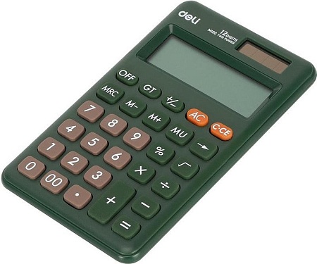 Калькулятор Deli EM120 (зеленый)