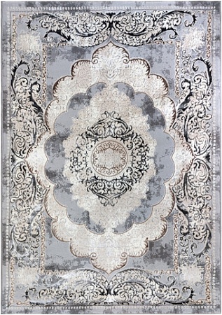 Ковер для жилой комнаты Bossan Rome C338A-GRI-KGRI (0.8x1.5)