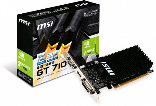 Видеокарта MSI GeForce GT 710 2GB DDR3 [GT 710 2GD3H LP]