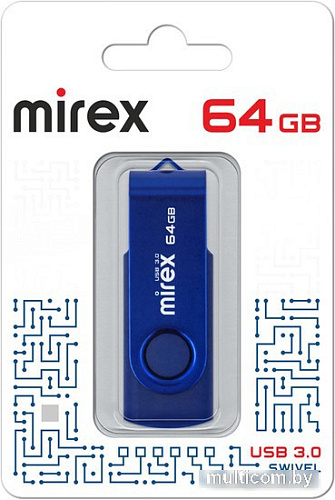 USB Flash Mirex Color Blade Swivel 3.0 64GB 13600-FM3BSL64