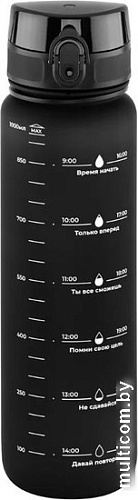 Бутылка для воды Elan Gallery Style Matte 1л 280179 (черный)