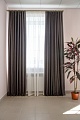 Комплект штор Decoretto Нубук НТС-K18 3.75x2.6 м (темно-серый, 2 шт)
