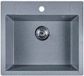Кухонная мойка Marblan Cubi (серебристый, с сифоном)