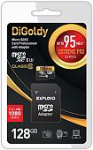 Карта памяти DiGoldy Extreme Pro microSDXC 128GB DG128GCSDXC10UHS-1-ELU3 (с адаптером Exployd)