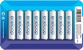 Аккумуляторы Panasonic Eneloop AAA 750mAh 8 шт. BK-4MCCE/8LE