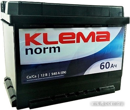 Автомобильный аккумулятор Klema Norm 6CТ-60А3(0) (60 А·ч)