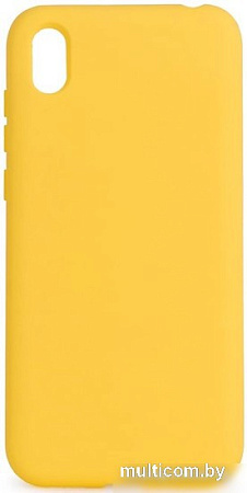 Чехол для телефона Case Cheap Liquid для Huawei Y5 2019/Honor 8S (желтый)