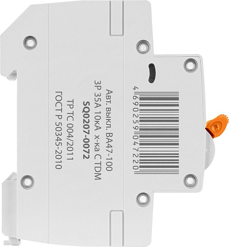 TDM ВА 47-100 3Р 35А (C) 10кА SQ0207-0072