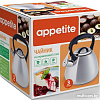 Чайник со свистком Appetite LKD-4030