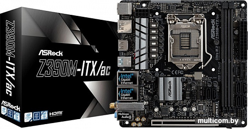 Материнская плата ASRock Z390M-ITX/ac