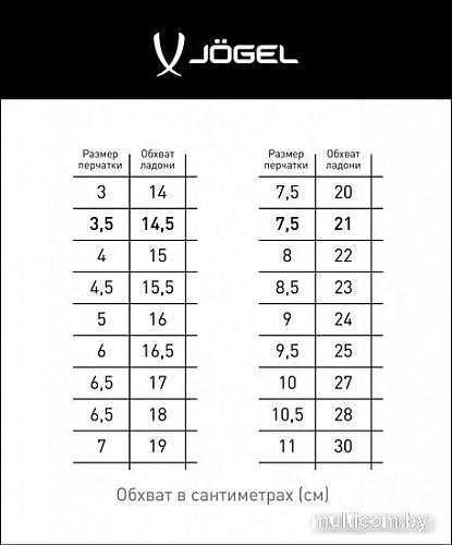 Перчатки Jogel Magnum SL3 Roll-Hybrid (р-р 7, синий)