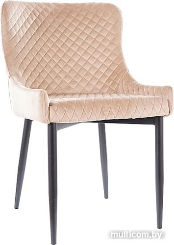 Стул Signal Colin B Velvet (bluvel 28 бежевый/черный)