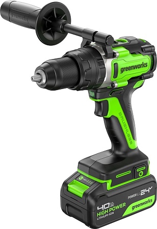 Ударная дрель-шуруповерт Greenworks GD24DD140 3707607CUB (с 1-им АКБ)