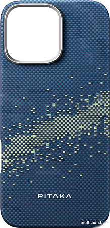 Чехол для телефона Pitaka StarPeak Tactile Woven для iPhone 16 Pro (синий)