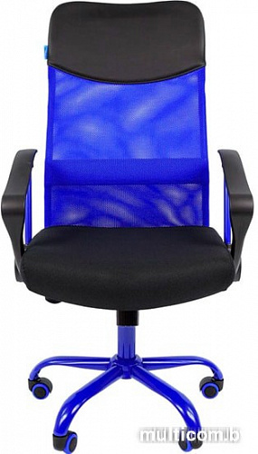 Кресло CHAIRMAN 610 CMet (черный/красный)