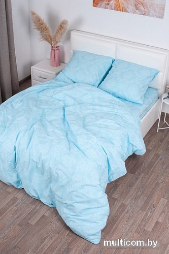 Постельное белье Миланика Аквамарин 175x217 (поплин-жаккард)