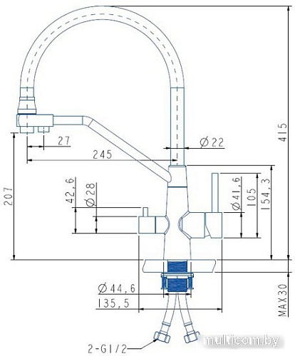 Смеситель ARFEKA Japeto (satin)