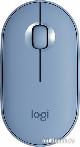 Мышь Logitech M350 Pebble (голубой)