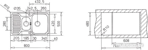 Кухонная мойка TEKA Princess 1 1/2C MTX [30000171]