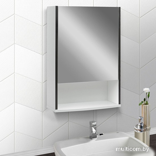 Doratiz Шкаф с зеркалом Doratiz Астра 50 R 2711.032 (белый/венге)