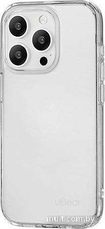 Чехол для телефона uBear Real для iPhone 15 Pro (прозрачный)