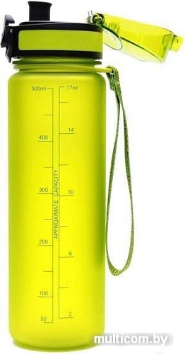 Бутылка Colorful UZSpace Frosted салатовый